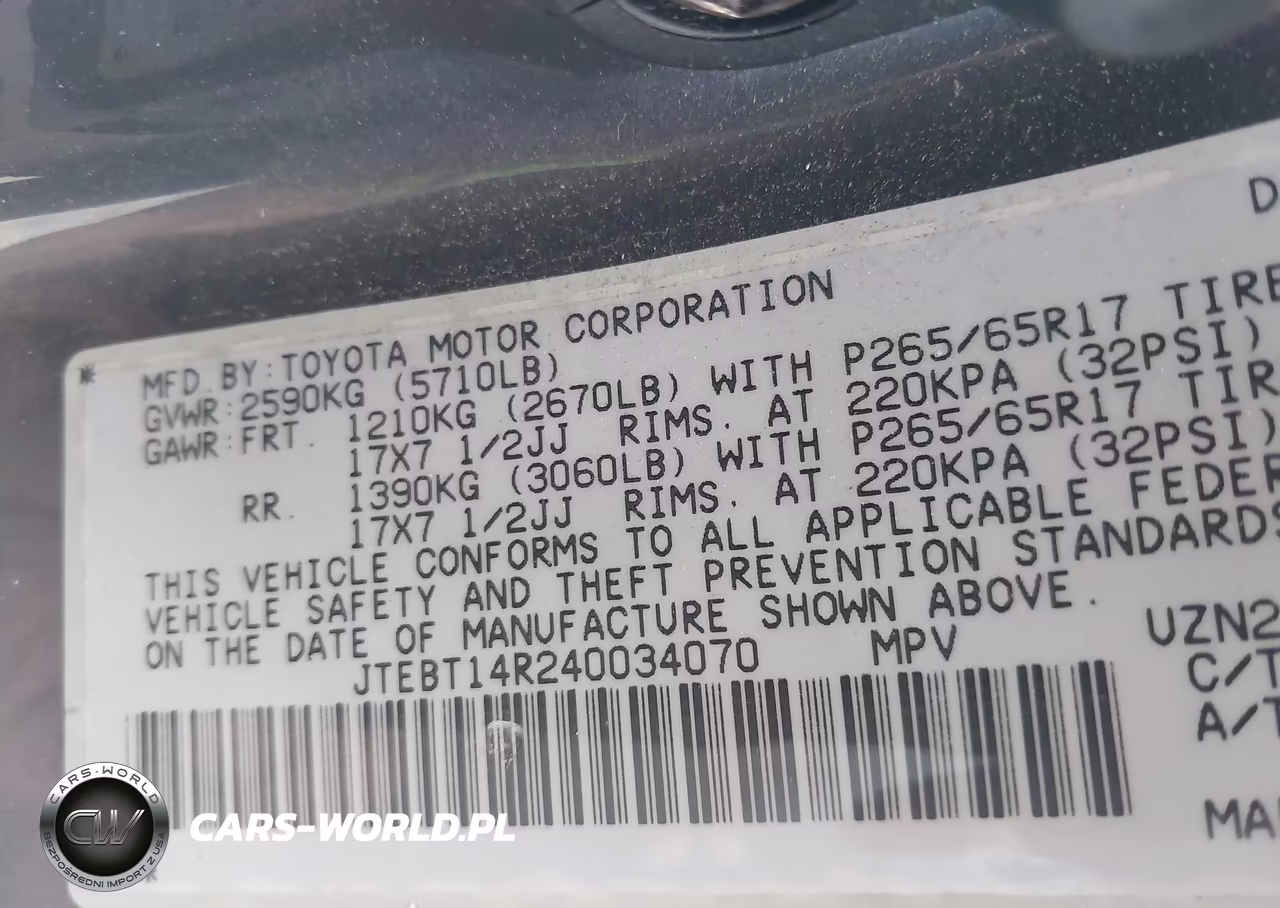 2004 Toyota 4Runner Sr5 Sport V8 VIN:JTEBT14R240034070 - 9