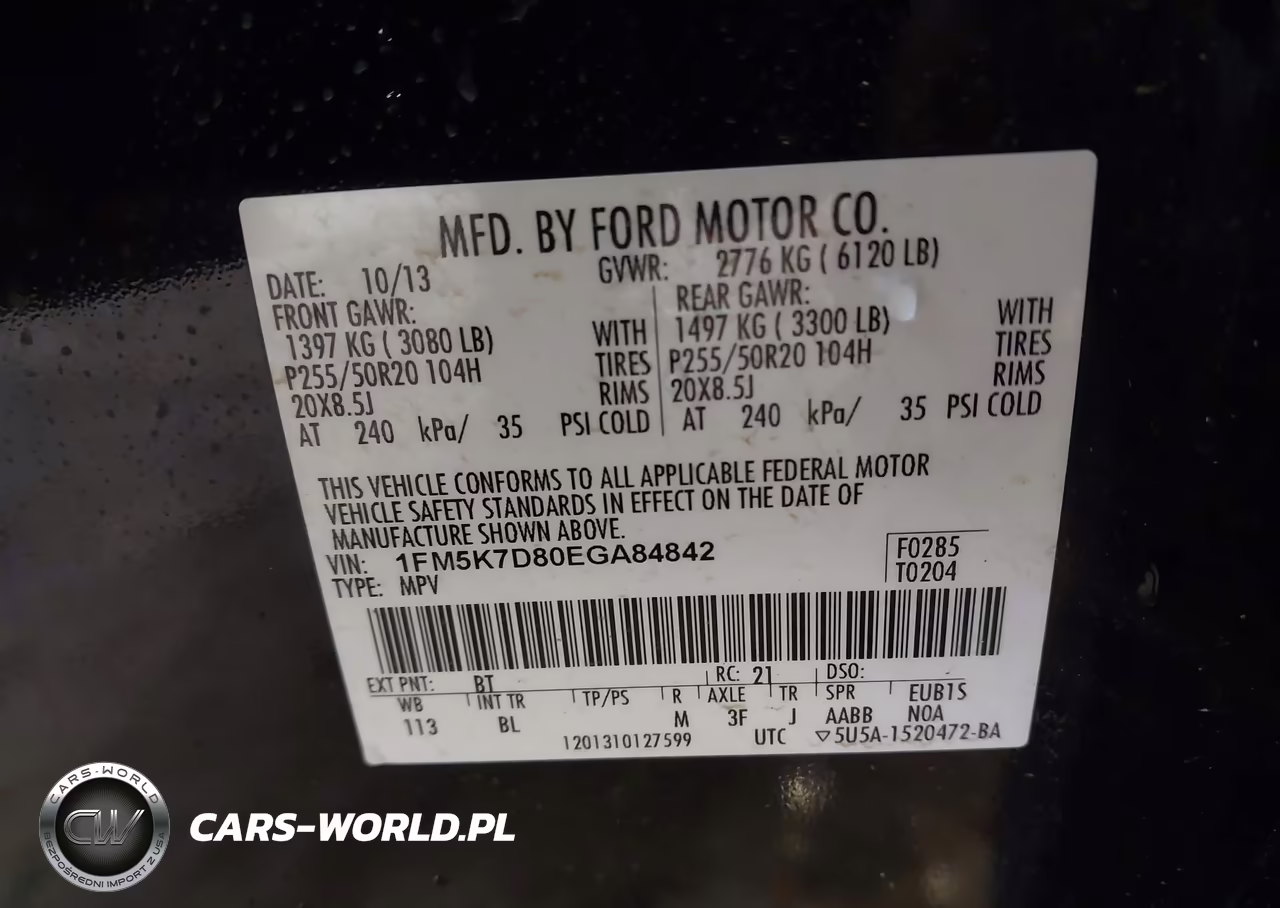 2014 Ford Explorer Xlt VIN:1FM5K7D80EGA84842 - 9