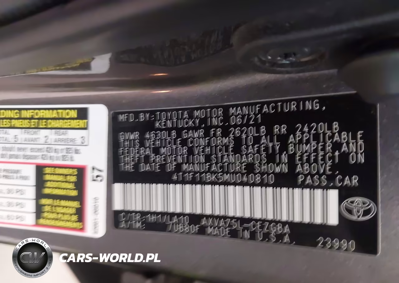 2021 Toyota Camry Xle Awd VIN:4T1F11BK5MU040810 - 9