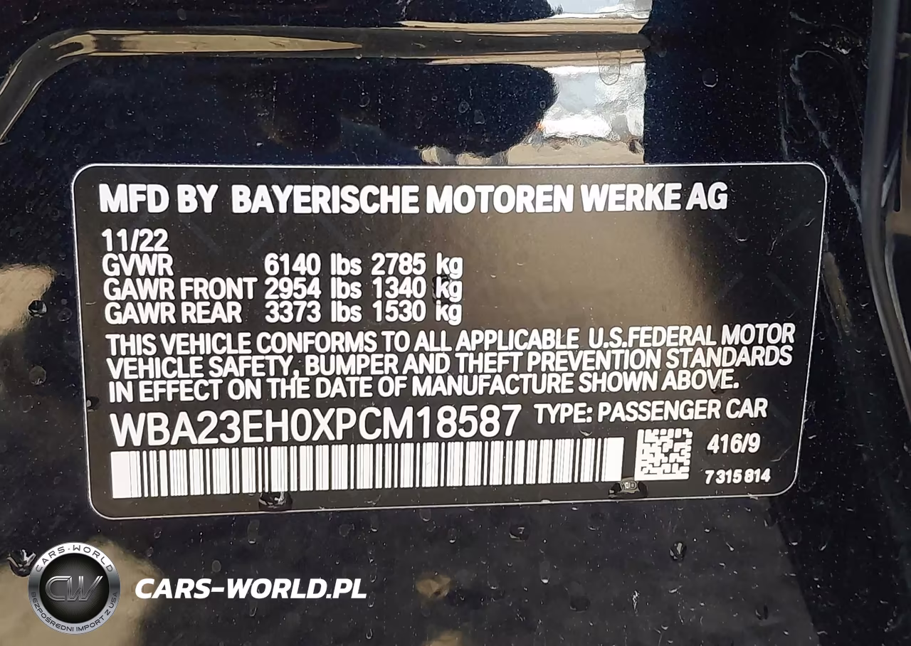 2023 BMW 740 I VIN:WBA23EH0XPCM18587 - 9
