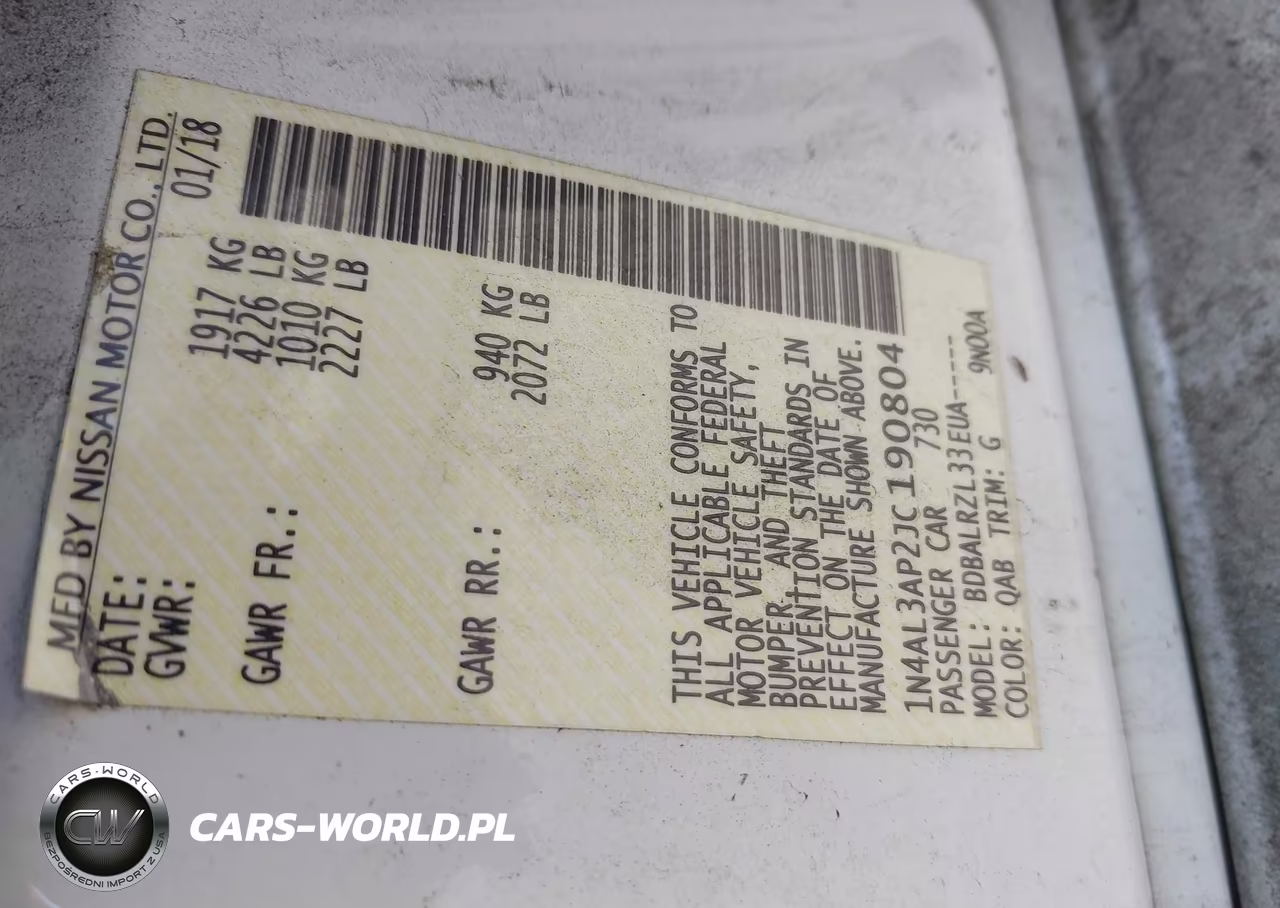 2018 Nissan Altima 2.5 Sl VIN:1N4AL3AP2JC190804 - 9