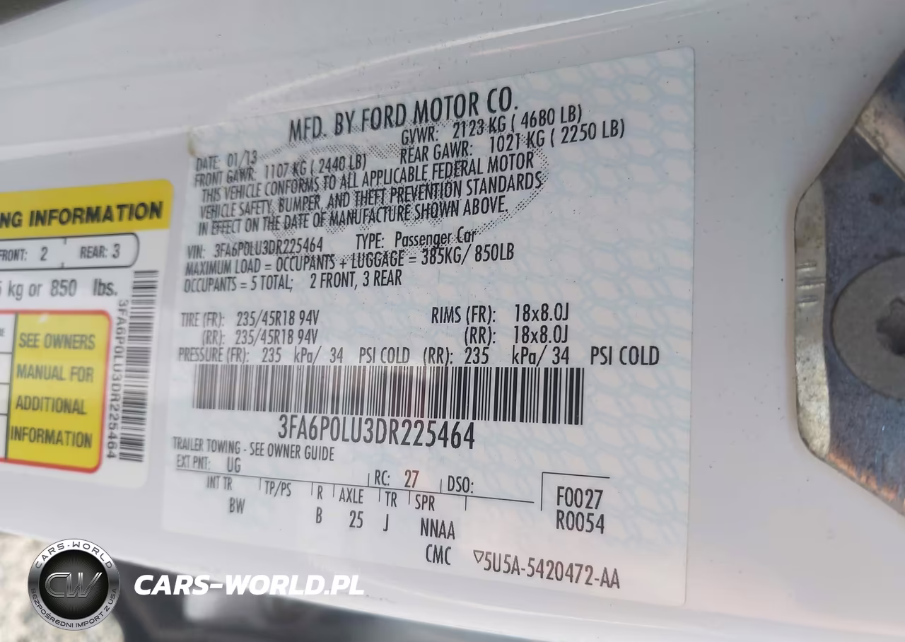 2013 Ford Fusion Hybrid Se VIN:3FA6P0LU3DR225464 - 9