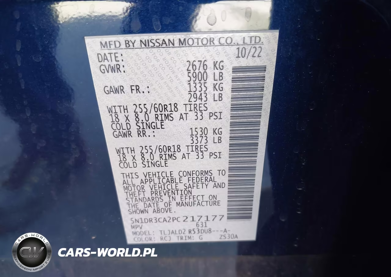 2023 Nissan Pathfinder Sl Fwd VIN:5N1DR3CA2PC217177 - 9