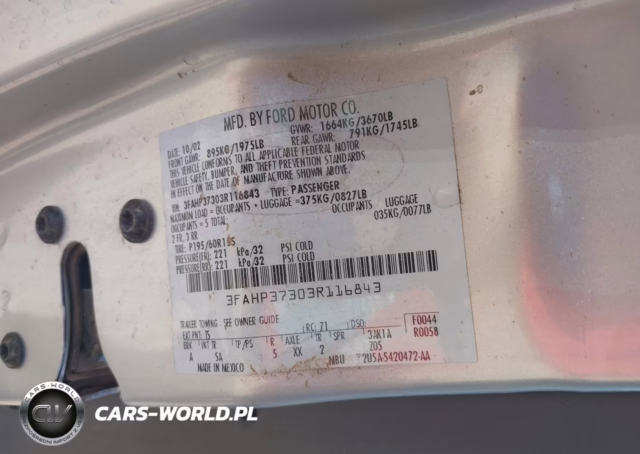 2003 Ford Focus Zx5 VIN:3FAHP37303R116843 - 9