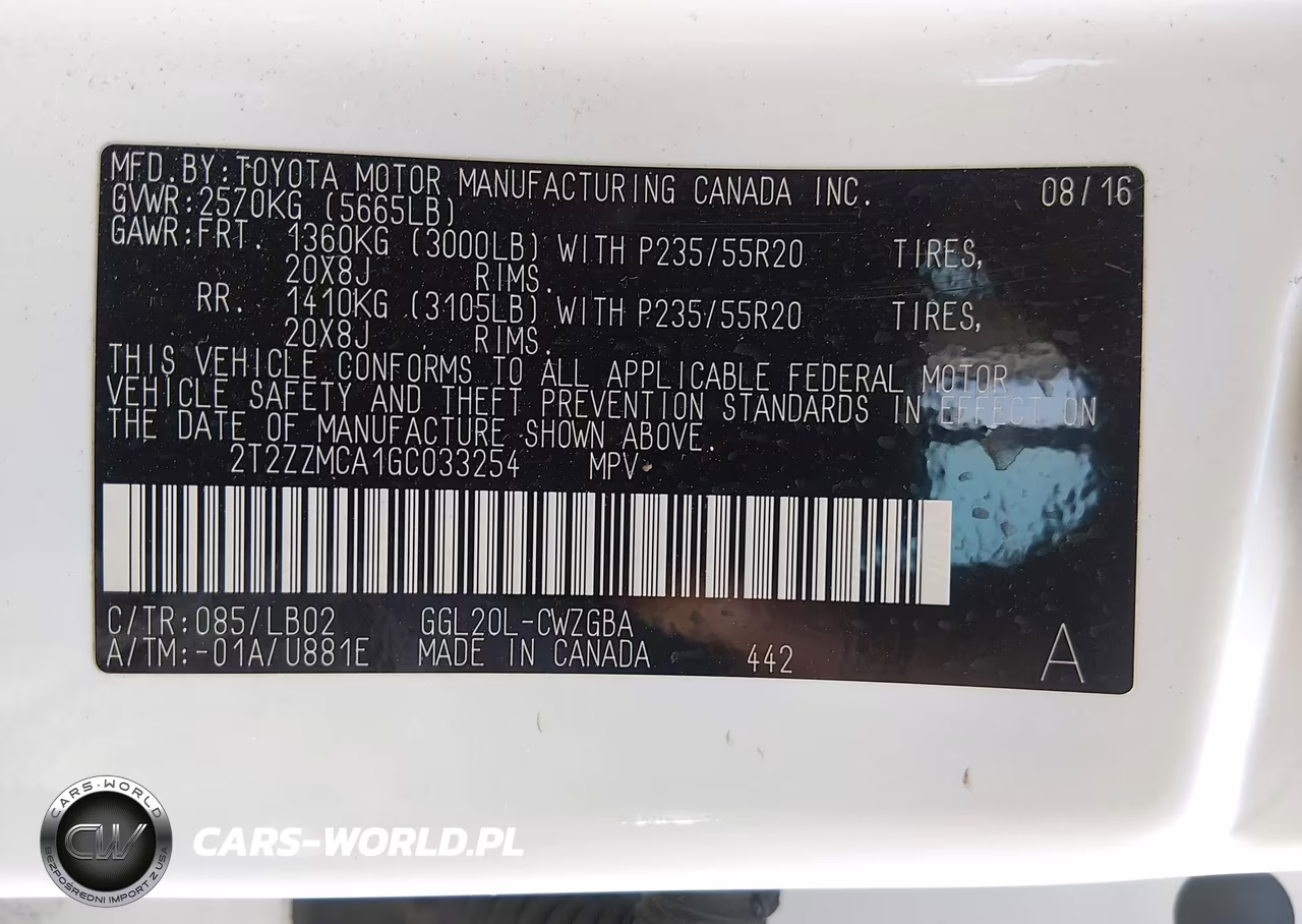 2016 Lexus Rx 350 VIN:2T2ZZMCA1GC033254 - 9