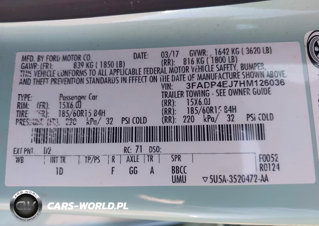 2017 Ford Fiesta Se VIN:3FADP4EJ7HM126036 - 9