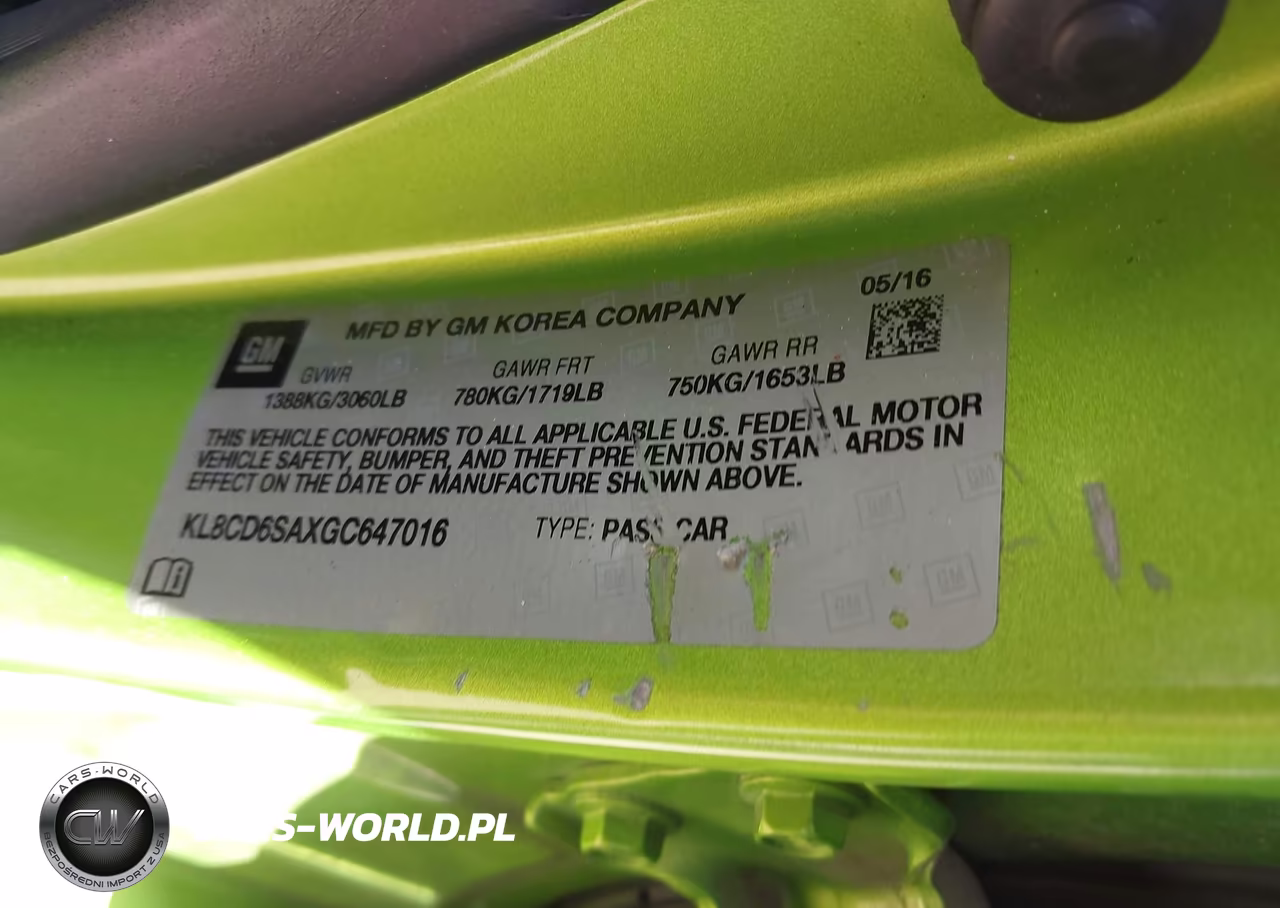 2016 Chevrolet Spark 1Lt Cvt VIN:KL8CD6SAXGC647016 - 9