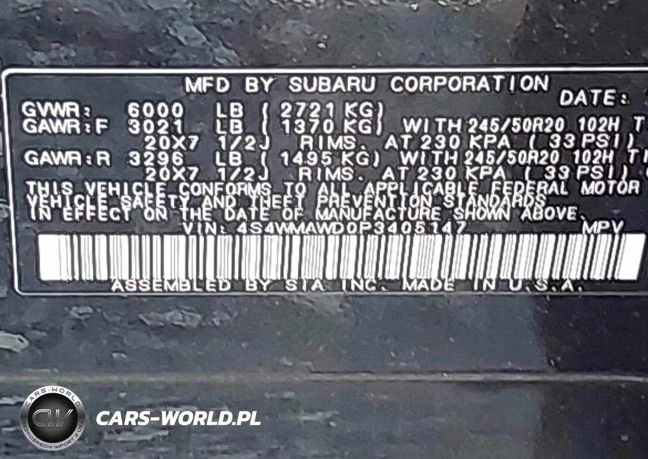2023 Subaru Ascent Touring 7-Passenger VIN:4S4WMAWD0P3405147 - 9