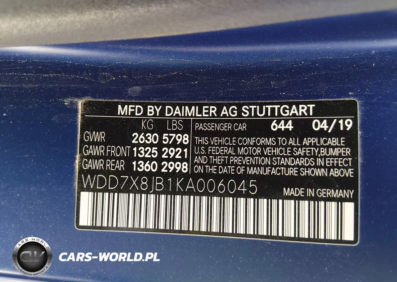 2019 Mercedes-Benz Amg Gt 63 4-Door Coupe VIN:WDD7X8JB1KA006045 - 9