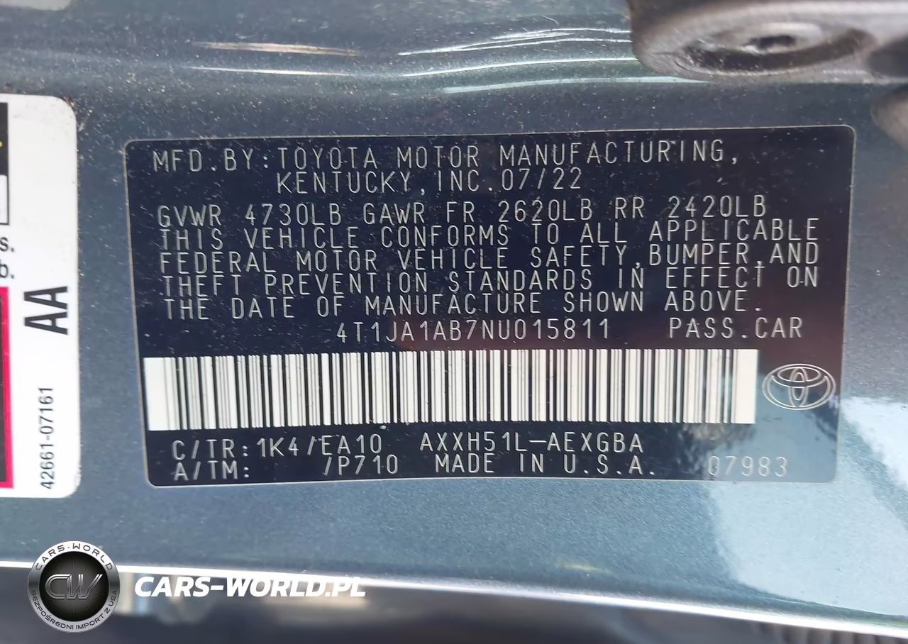 2022 Toyota Avalon Xle Hybrid VIN:4T1JA1AB7NU015811 - 9