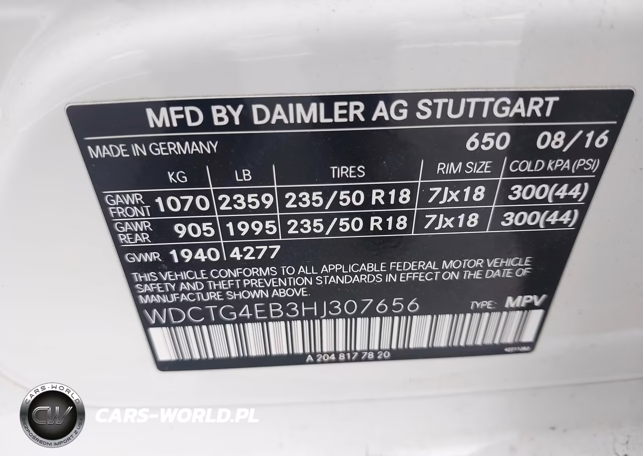 2017 Mercedes-Benz Gla 250 VIN:WDCTG4EB3HJ307656 - 9