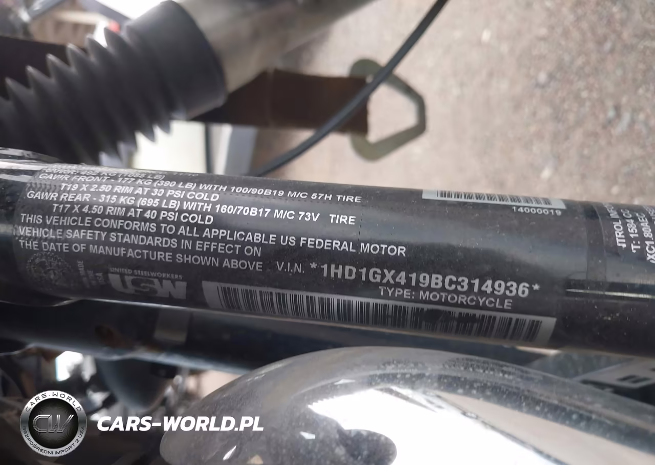2011 Harley-Davidson Fxdb VIN:1HD1GX419BC314936 - 10