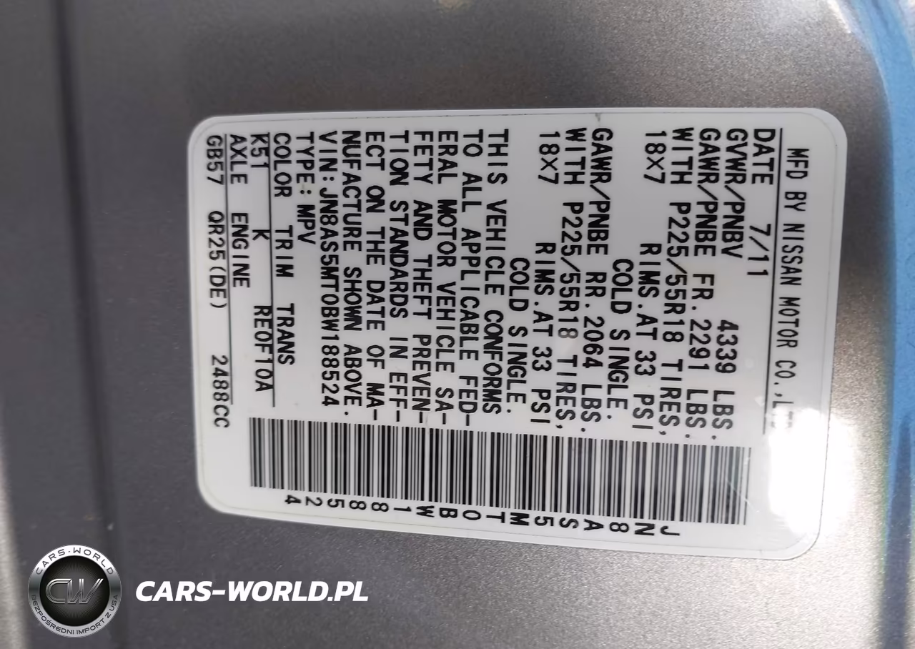 2011 Nissan Rogue Sv VIN:JN8AS5MT0BW188524 - 9