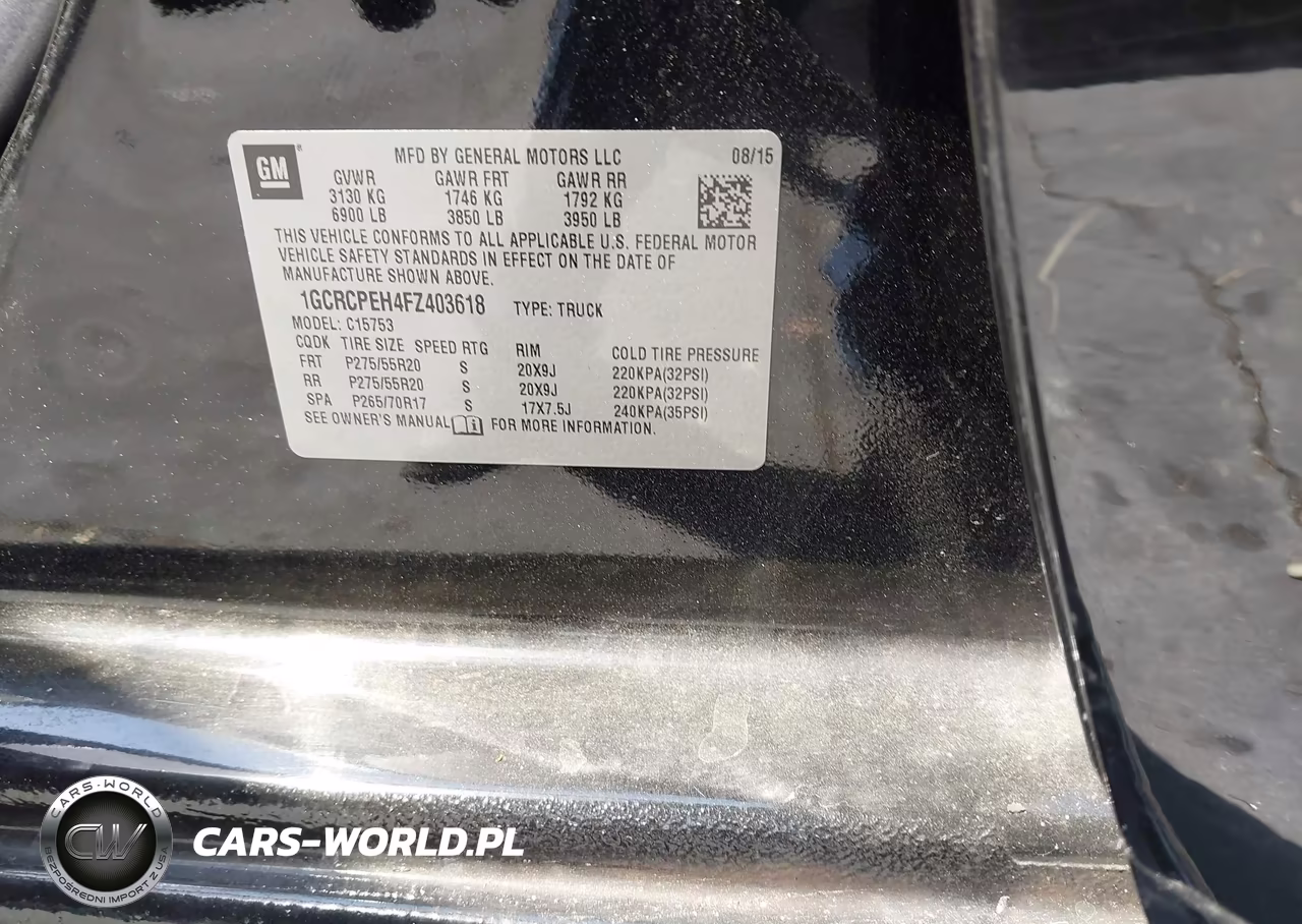 2015 Chevrolet Silverado 1500 Wt VIN:1GCRCPEH4FZ403618 - 9
