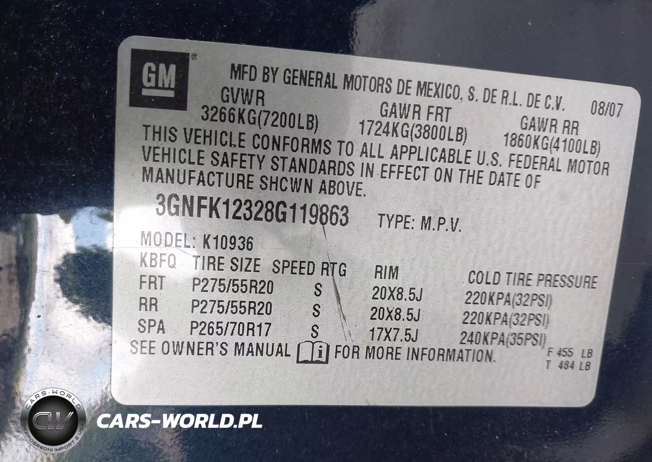 2008 Chevrolet Avalanche 1500 Ltz VIN:3GNFK12328G119863 - 9