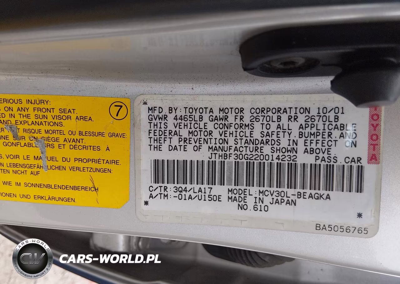 2002 Lexus Es 300 VIN:JTHBF30G220014232 - 9