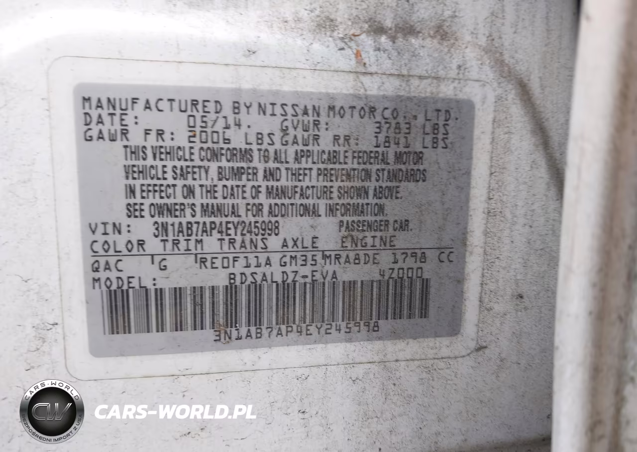 2014 Nissan Sentra Fe+ S-Fe+ Sv-S-Sl-Sr-Sv VIN:3N1AB7AP4EY245998 - 9