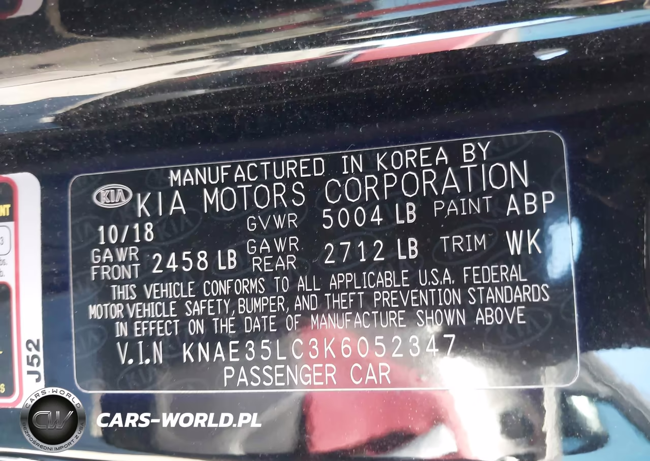 2019 Kia Stinger Gt VIN:KNAE35LC3K6052347 - 9