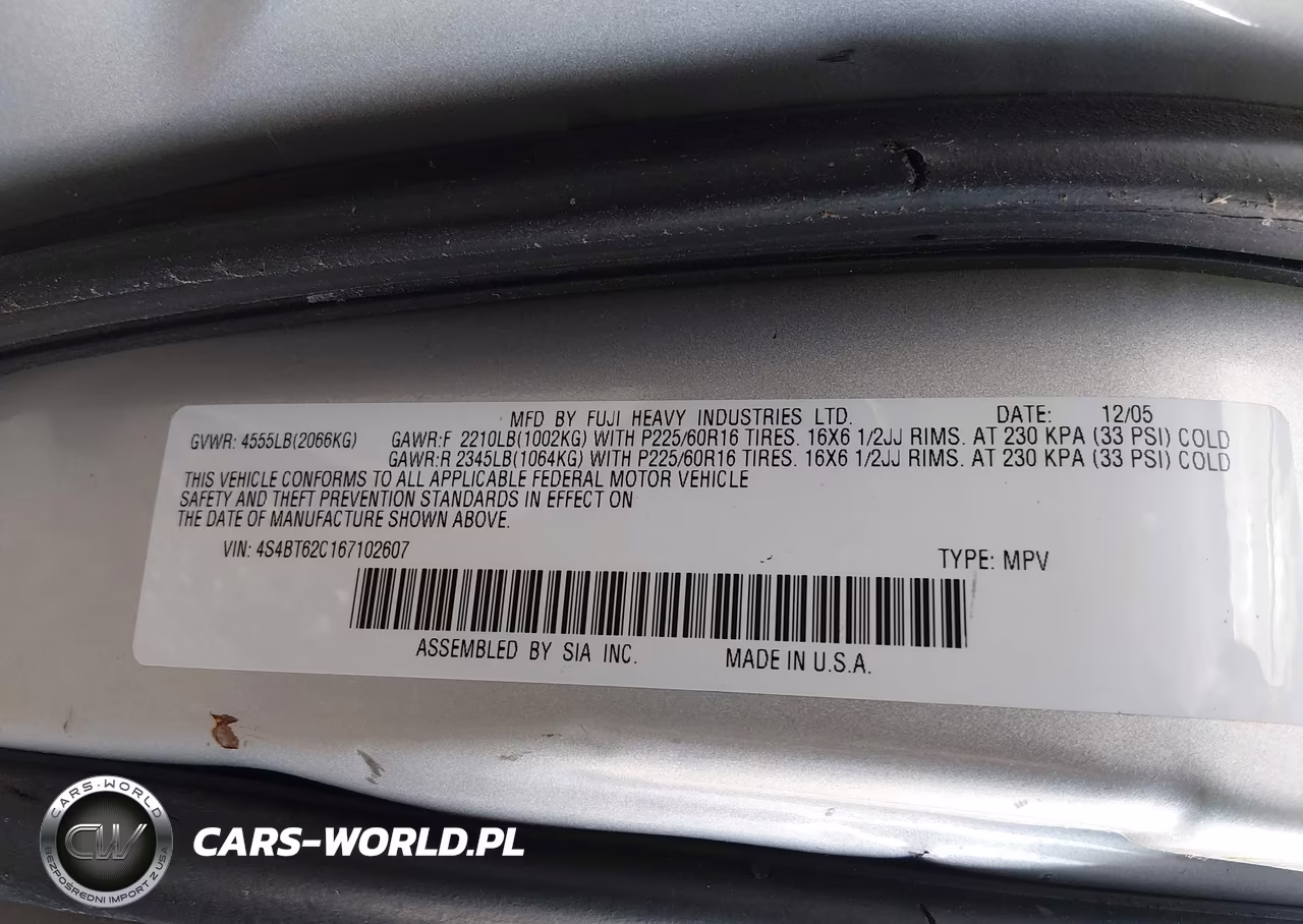 2006 Subaru Baja Sport VIN:4S4BT62C167102607 - 9