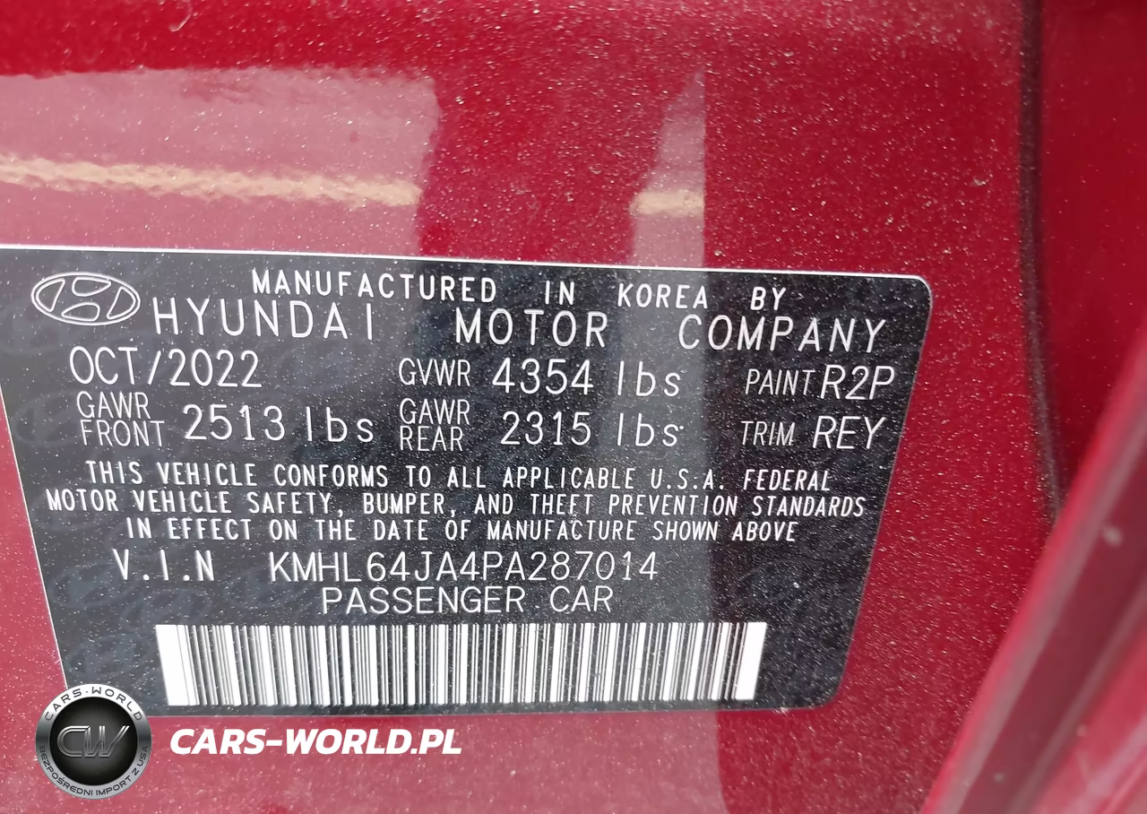 2023 Hyundai Sonata Sel VIN:KMHL64JA4PA287014 - 9