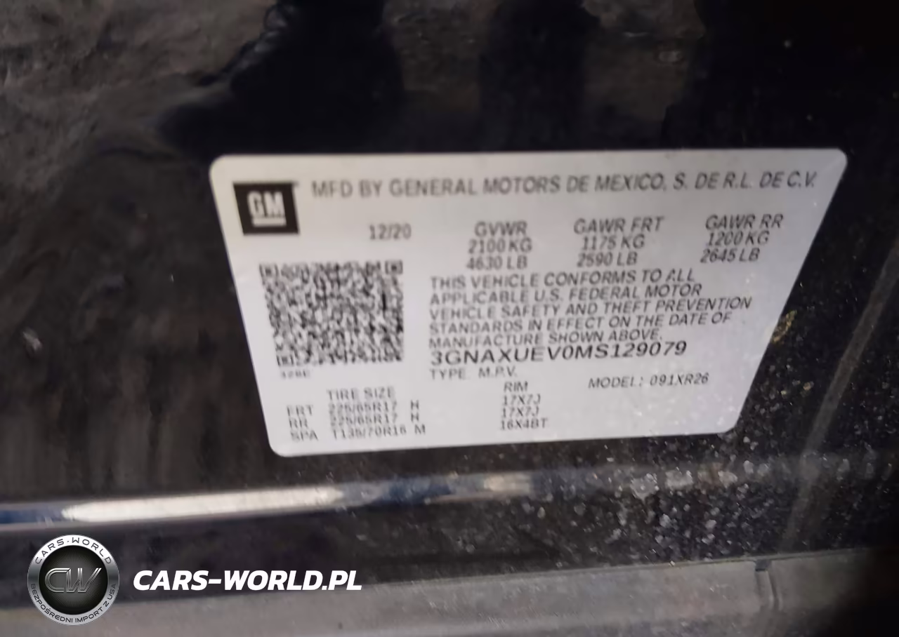 2021 Chevrolet Equinox Awd Lt VIN:3GNAXUEV0MS129079 - 9