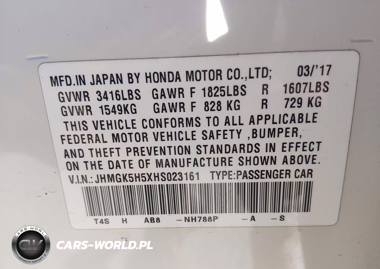 2017 Honda Fit Lx VIN:JHMGK5H5XHS023161 - 9