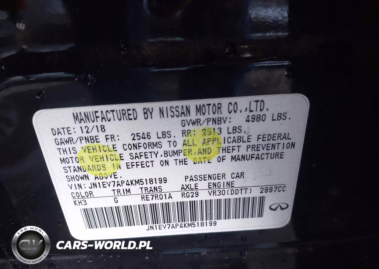 2019 Infiniti Q50 3.0T Luxe VIN:JN1EV7AP4KM518199 - 9