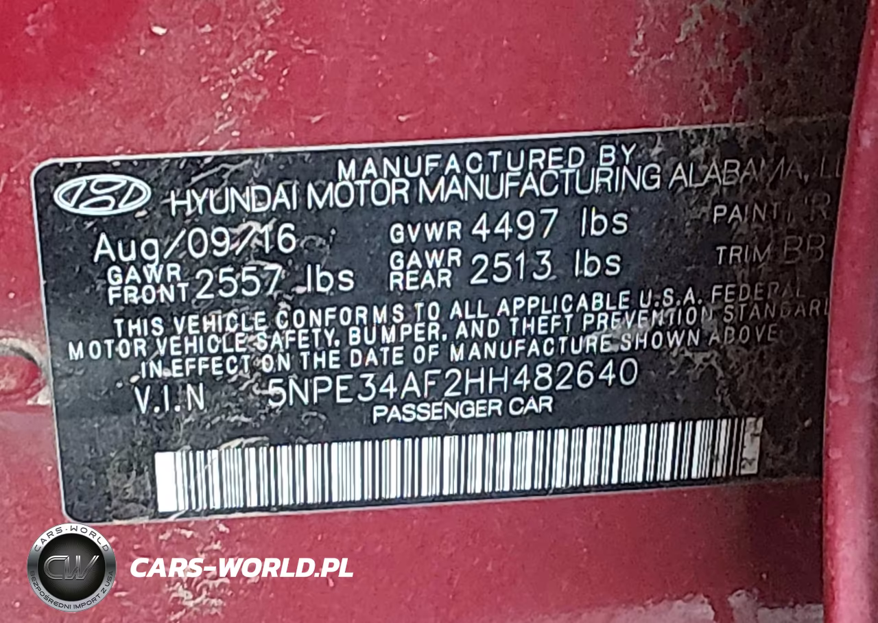 2017 Hyundai Sonata Sport VIN:5NPE34AF2HH482640 - 9