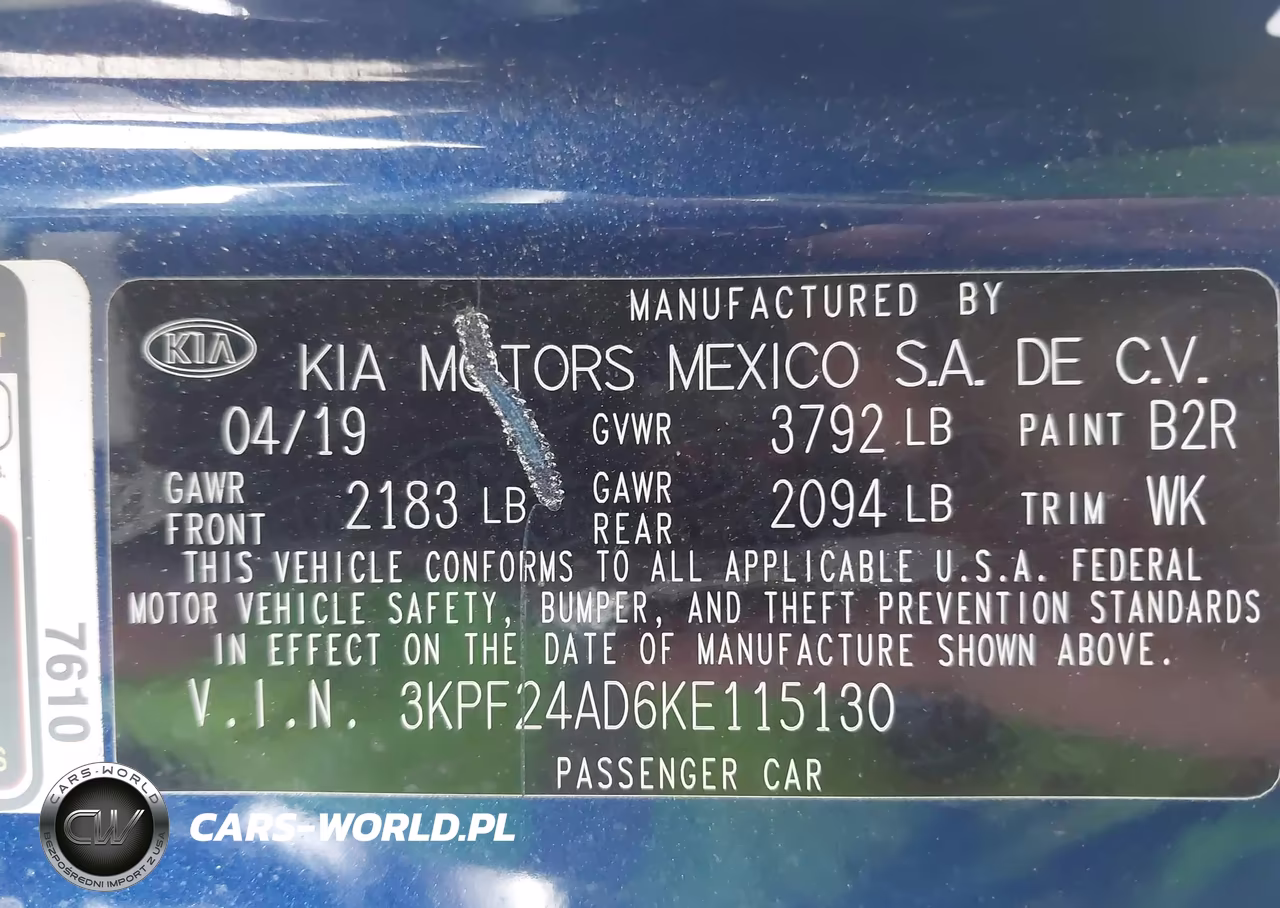 2019 Kia Forte Lxs VIN:3KPF24AD6KE115130 - 9