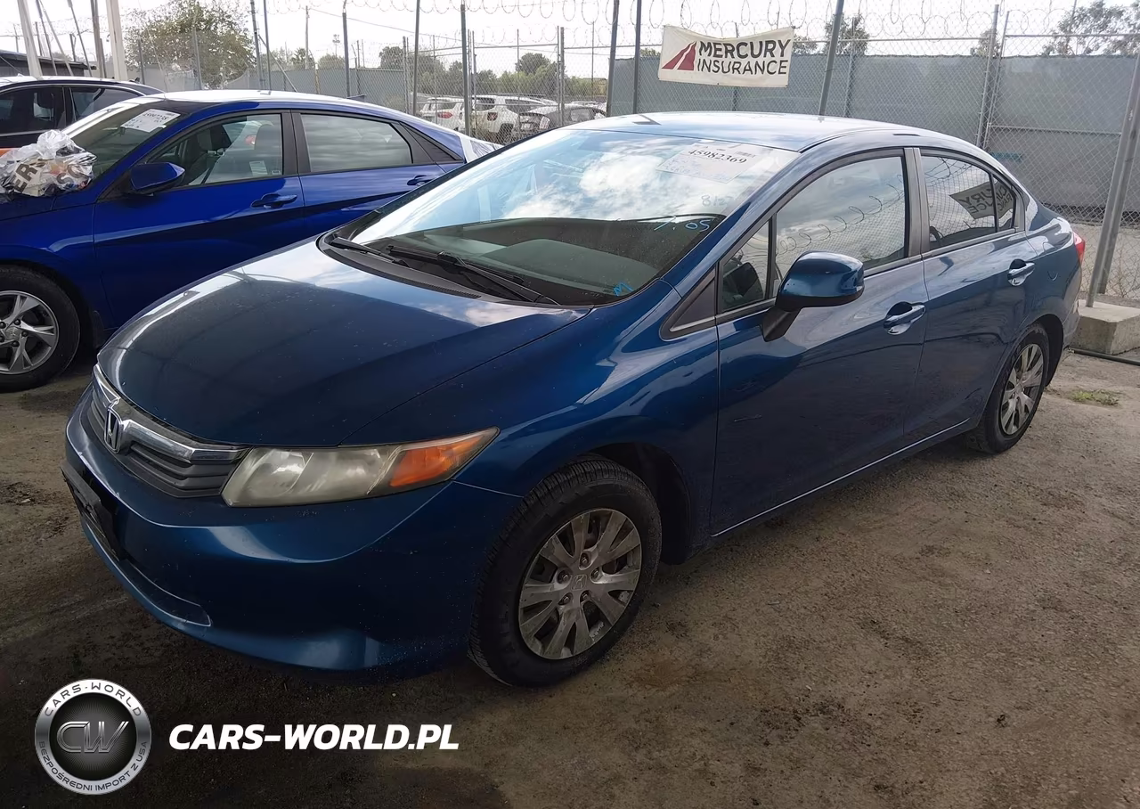 2012 Honda Civic Lx VIN:19XFB2F53CE321612 - 2