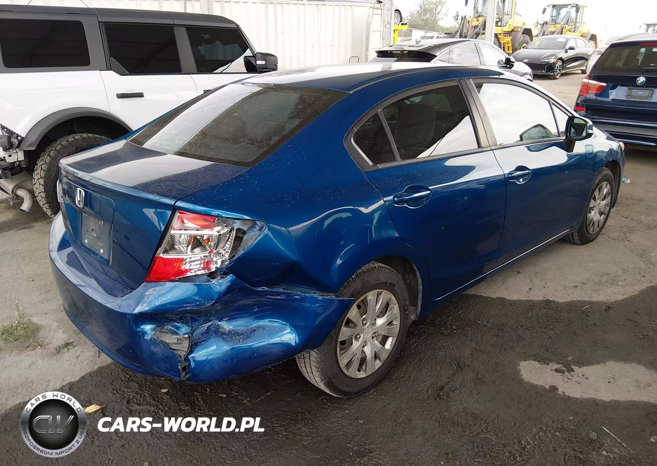 2012 Honda Civic Lx VIN:19XFB2F53CE321612 - 4