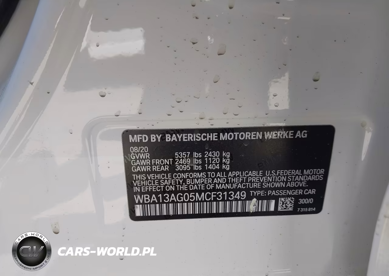 2021 BMW 530E VIN:WBA13AG05MCF31349 - 9