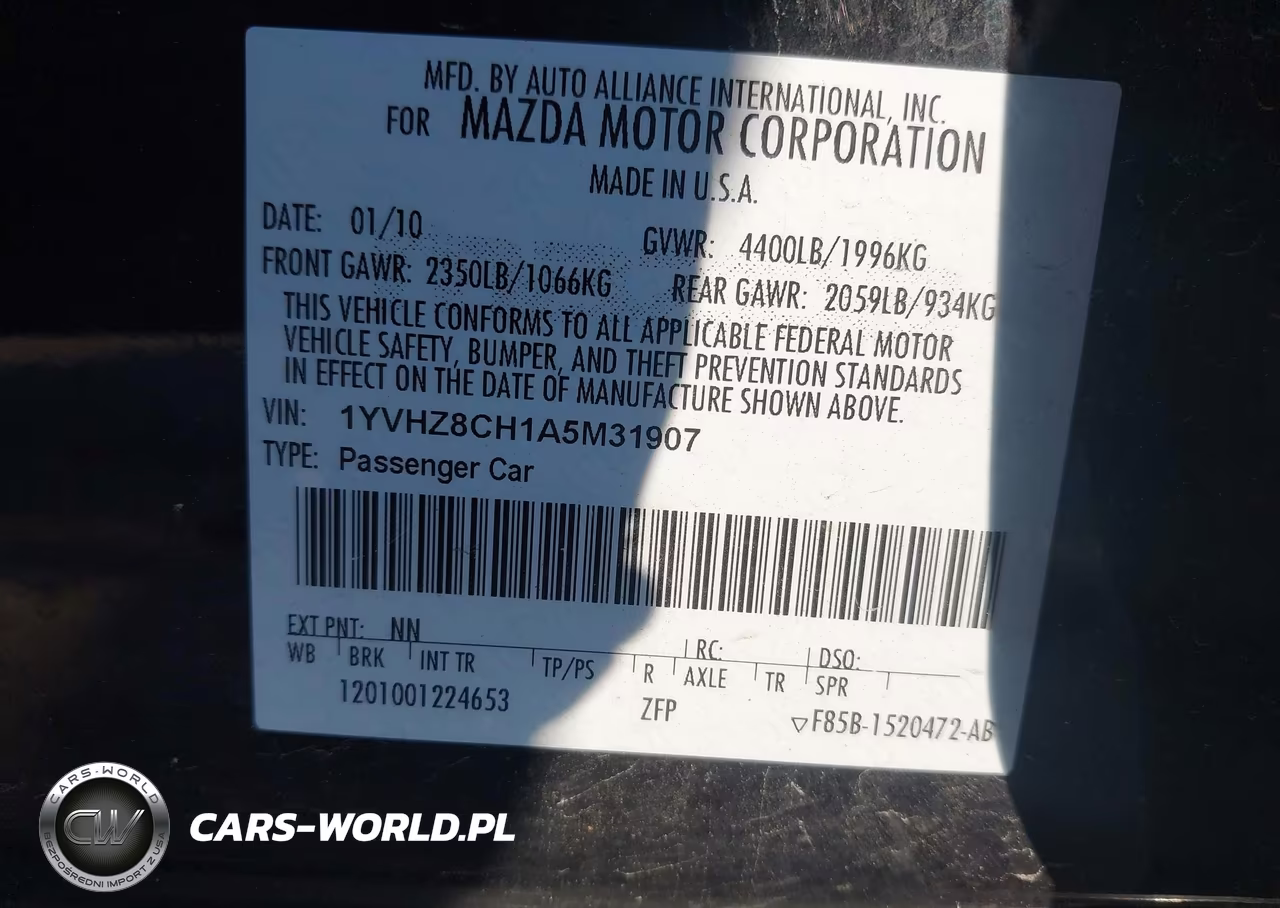 2010 Mazda Mazda6 I Grand Touring VIN:1YVHZ8CH1A5M31907 - 9
