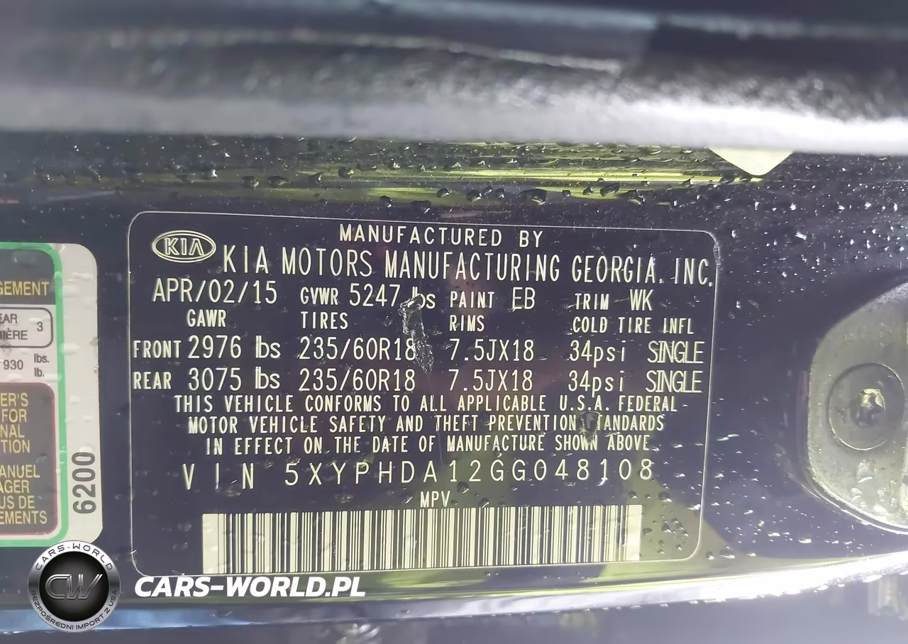 2016 Kia Sorento 2.0T Ex VIN:5XYPHDA12GG048108 - 9