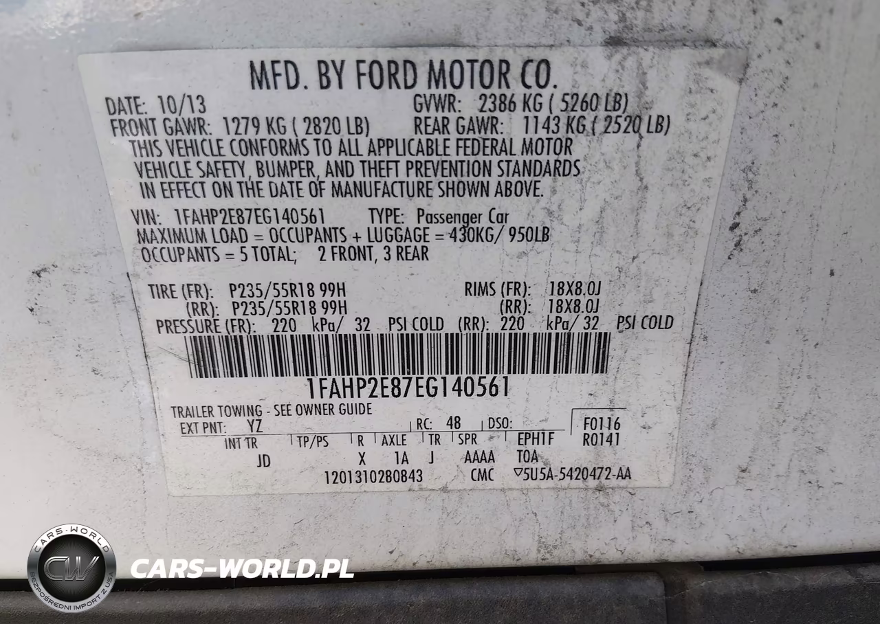2014 Ford Taurus Sel VIN:1FAHP2E87EG140561 - 9