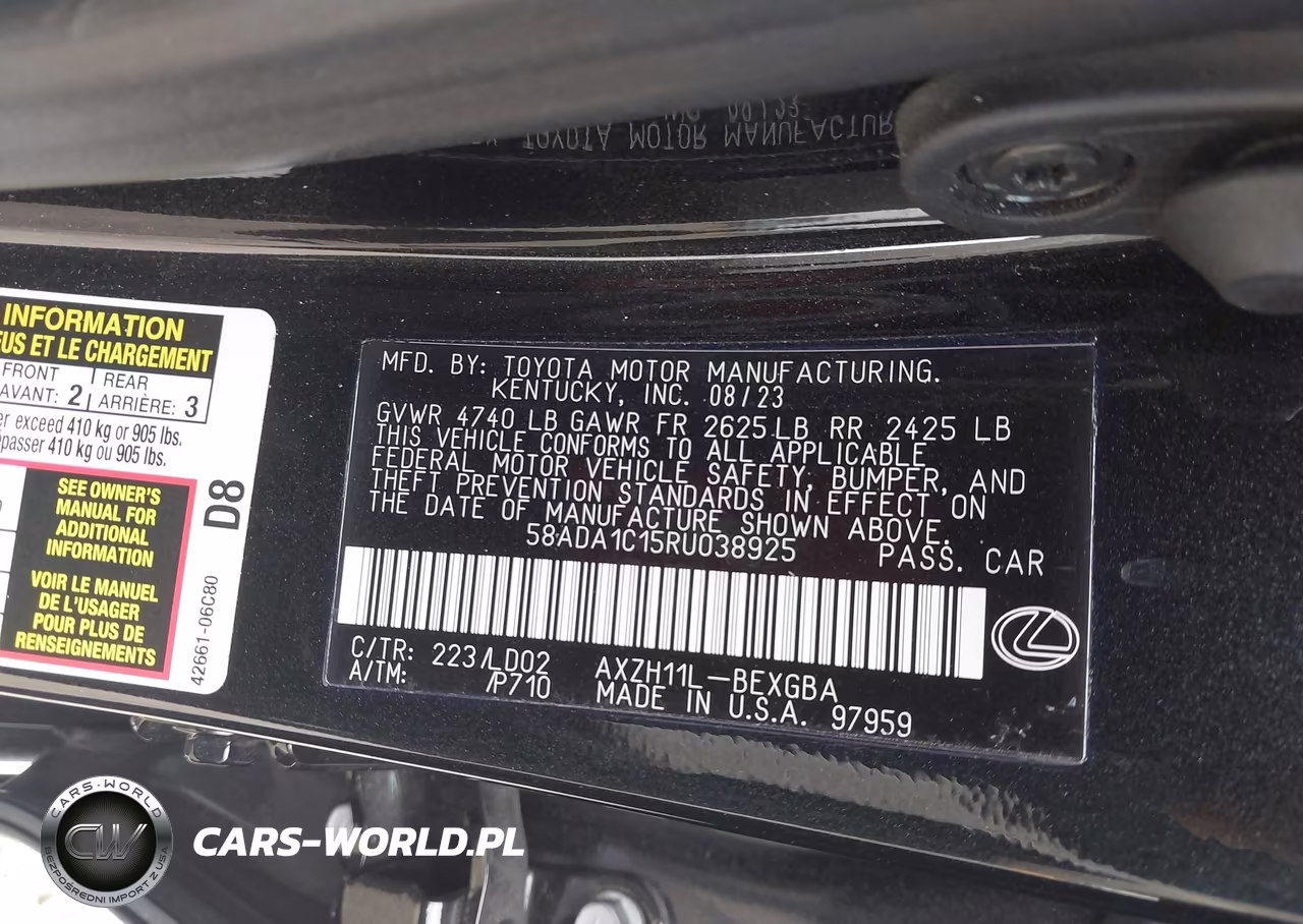 2024 Lexus Es 300H VIN:58ADA1C15RU038925 - 9