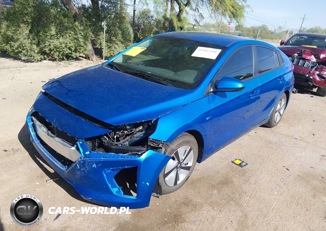 2017 Hyundai Ioniq Hybrid Blue VIN:KMHC65LC3HU058179 - 2