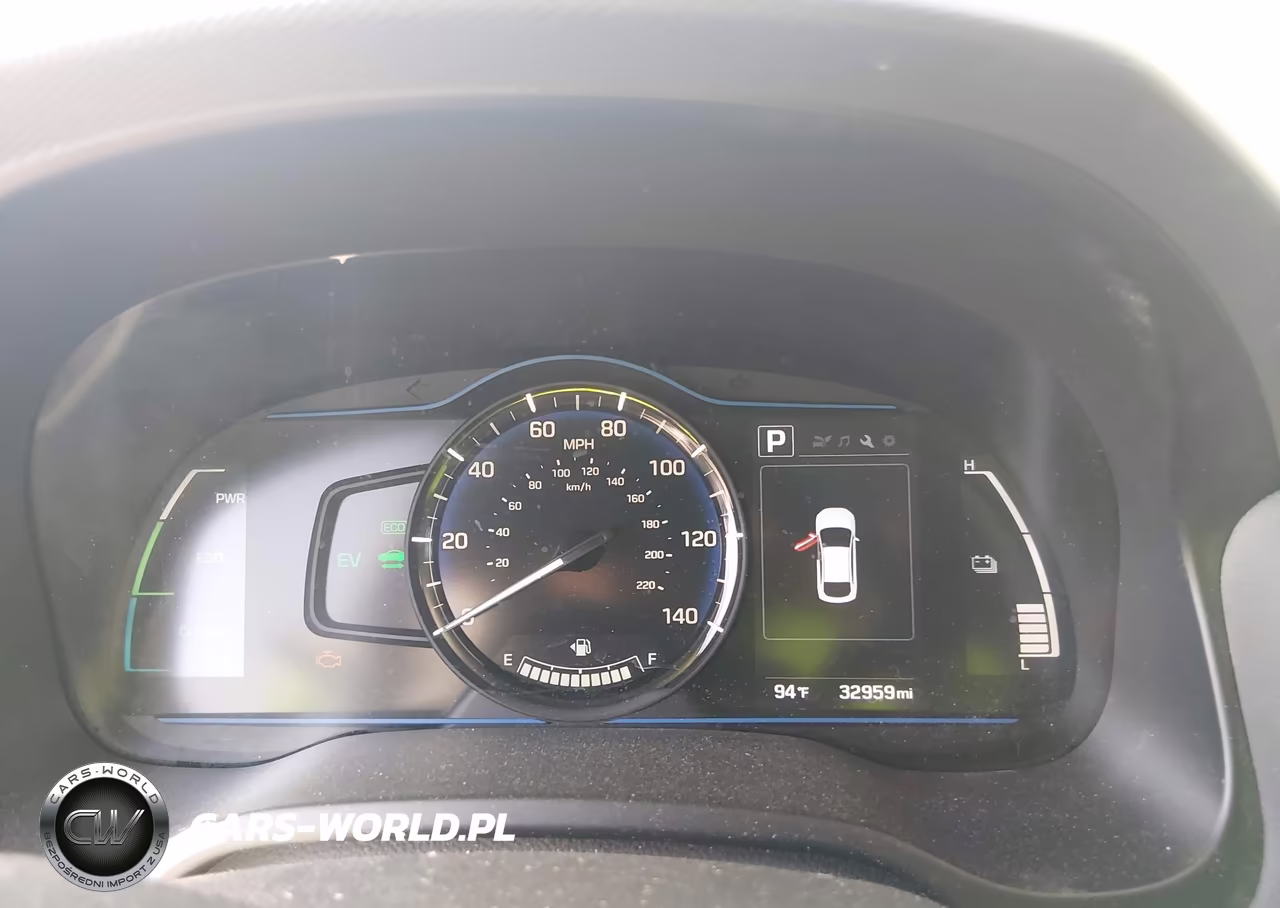 2017 Hyundai Ioniq Hybrid Blue VIN:KMHC65LC3HU058179 - 7