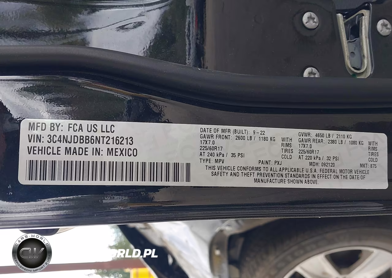2022 Jeep Compass Latitude 4X4 VIN:3C4NJDBB6NT216213 - 9