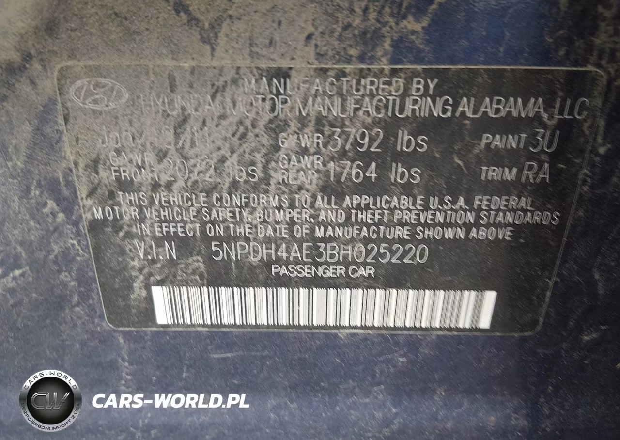2011 Hyundai Elantra Gls VIN:5NPDH4AE3BH025220 - 9