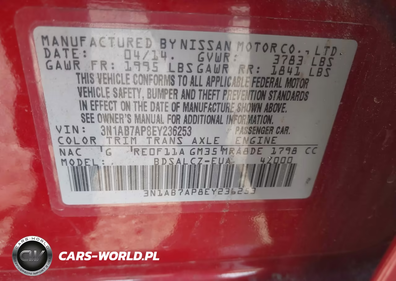2014 Nissan Sentra S VIN:3N1AB7AP8EY236253 - 9