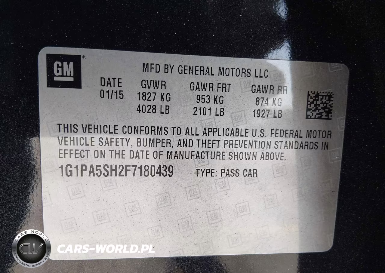 2015 Chevrolet Cruze Ls Auto VIN:1G1PA5SH2F7180439 - 9