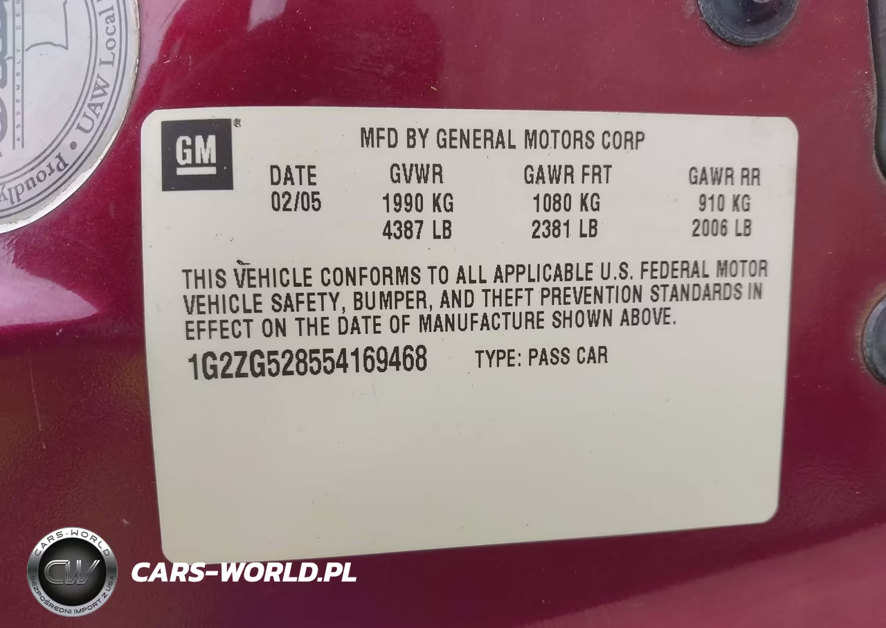 2005 Pontiac G6 VIN:1G2ZG528554169468 - 9