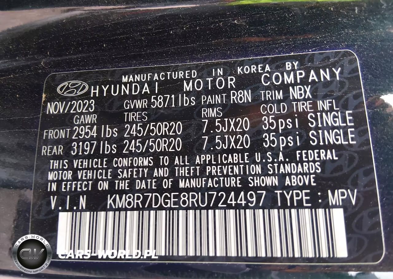 2024 Hyundai Palisade Calligraphy VIN:KM8R7DGE8RU724497 - 9