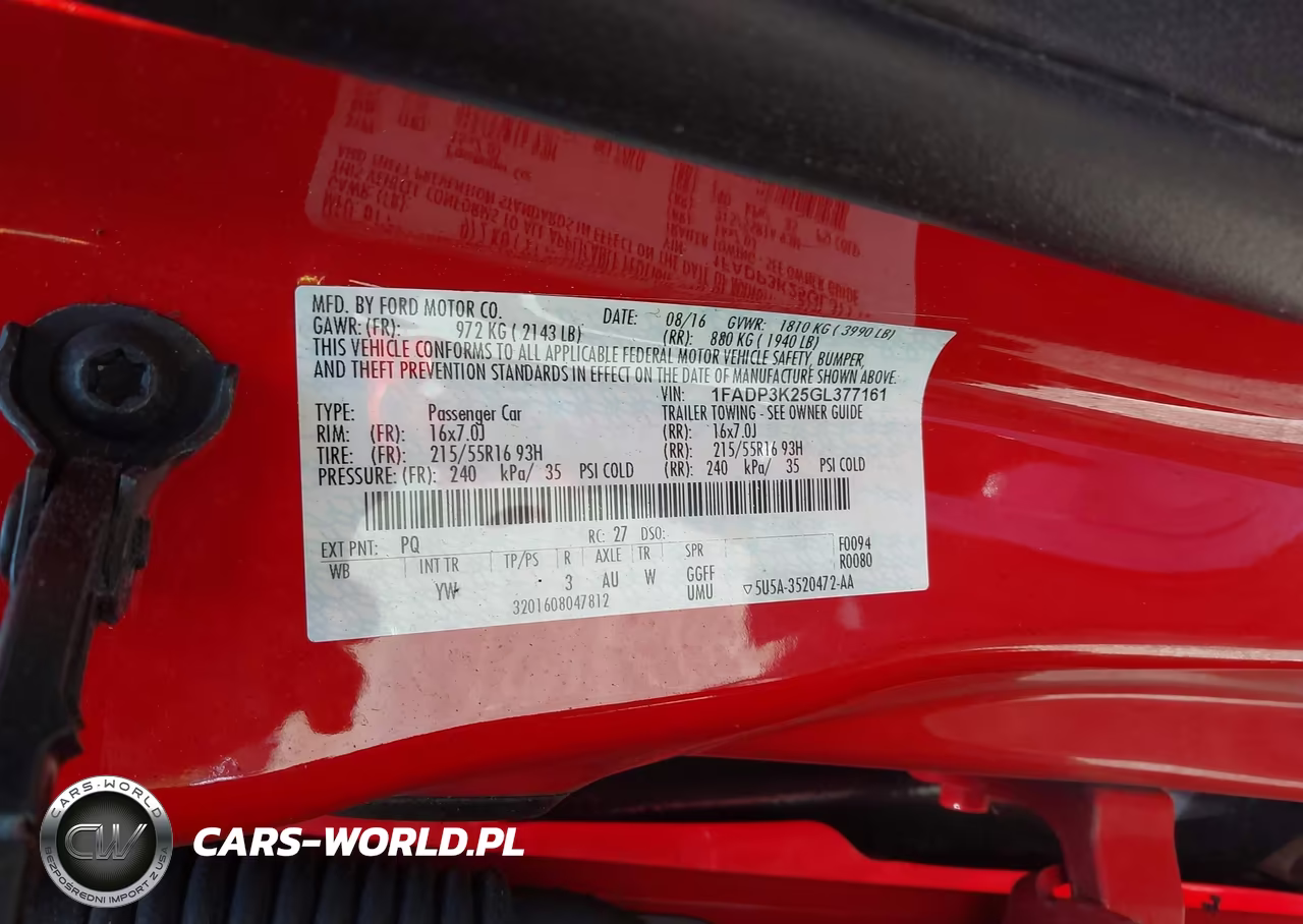 2016 Ford Focus Se VIN:1FADP3K25GL377161 - 9