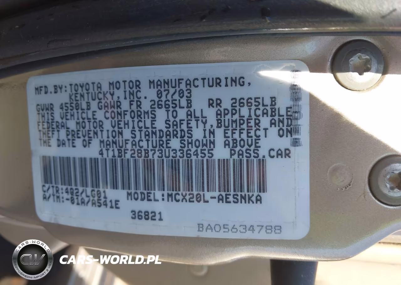 2003 Toyota Avalon Xl VIN:4T1BF28B73U336455 - 9