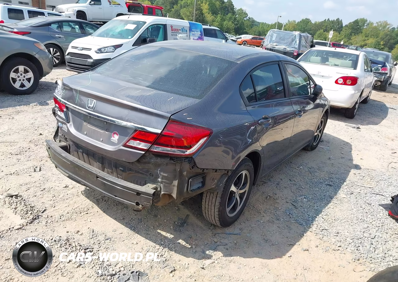 2015 Honda Civic Se VIN:19XFB2F71FE027261 - 4