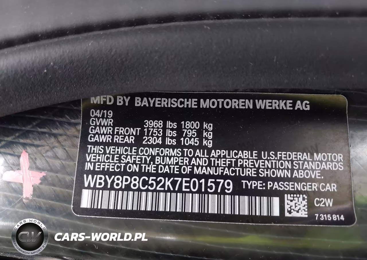 2019 BMW I3S 120Ah W-Range Extender VIN:WBY8P8C52K7E01579 - 9