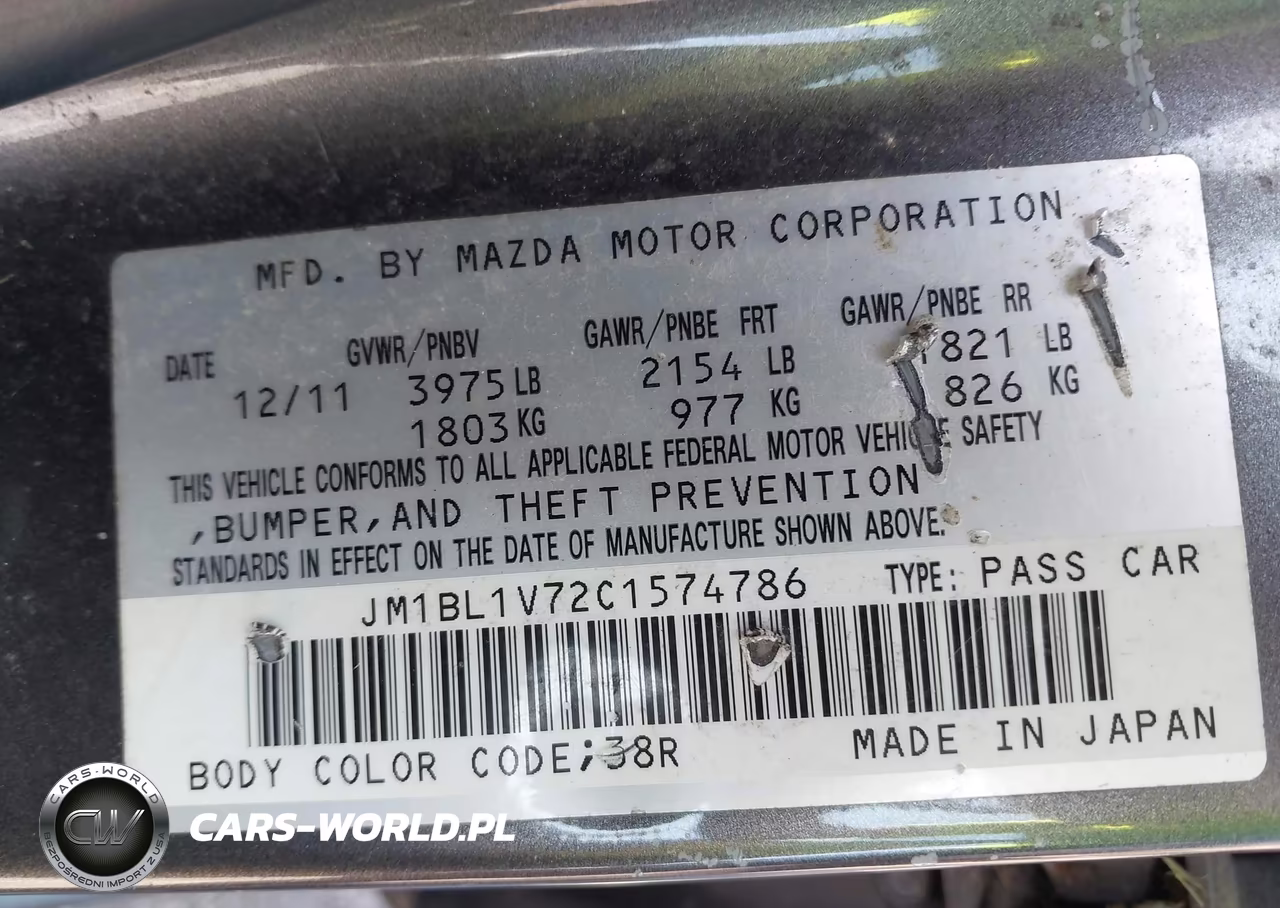2012 Mazda Mazda3 I Touring VIN:JM1BL1V72C1574786 - 9