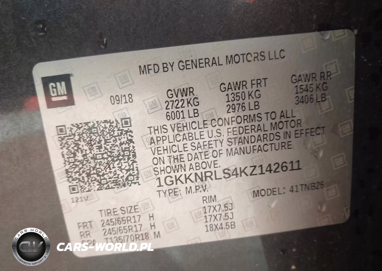2019 GMC Acadia Sle-1 VIN:1GKKNRLS4KZ142611 - 9